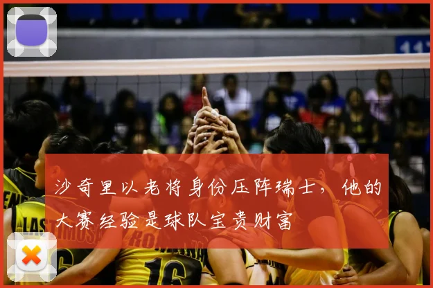 沙奇里以老将身份压阵瑞士，他的大赛经验是球队宝贵财富